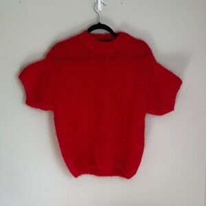 Cozy Red Knit Sweater